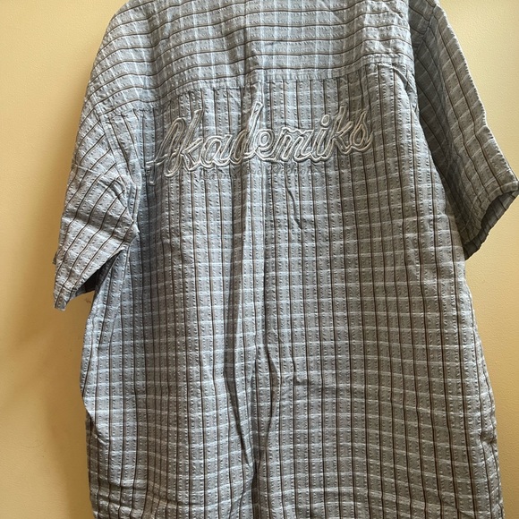 Akademiks Striped Button Down Shirt - Picture 8 of 12